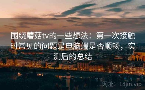 围绕蘑菇tv的一些想法：第一次接触时常见的问题是电脑端是否顺畅，实测后的总结
