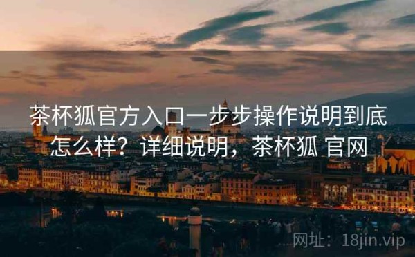 茶杯狐官方入口一步步操作说明到底怎么样？详细说明，茶杯狐 官网