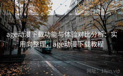 age动漫下载功能与体验对比分析：实用向整理，age动漫下载教程