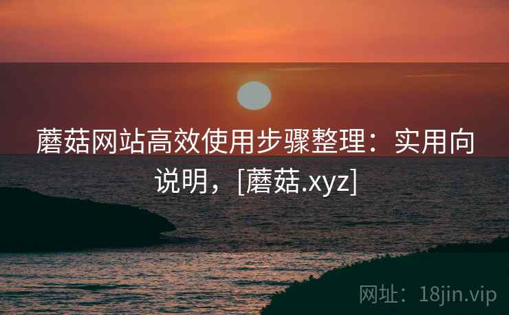 蘑菇网站高效使用步骤整理：实用向说明，[蘑菇.xyz]